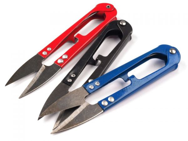 Nůžky cvakačky délka 10 cm barevné celokovové