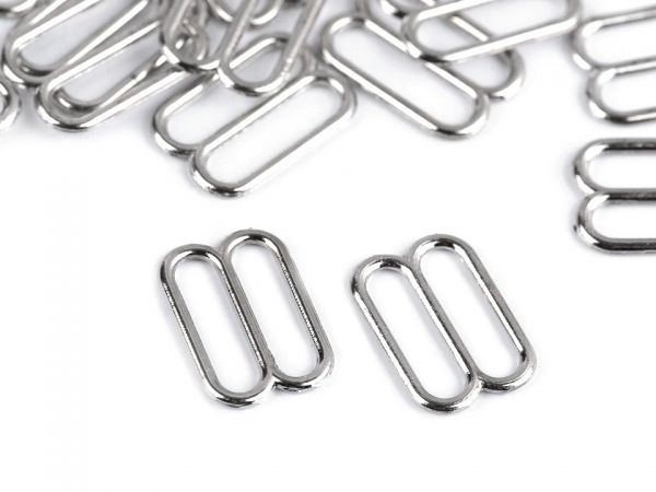 Prádlový posunovač oděvní kov 6 mm nikl