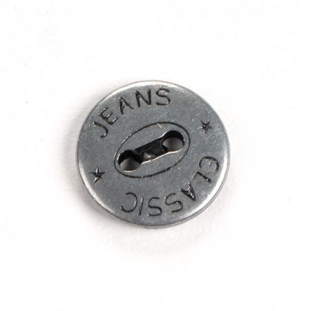 Knoflík kovový se vzorem velikost 20" nikl antik