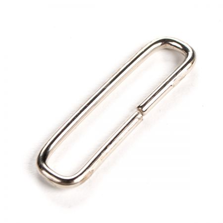 Průvlek rámeček vsuvka kov 40x8 mm nikl stříbrný