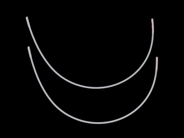 Kostice kov ploché vel. UK 42 délka 24 cm šířka 14,3 cm