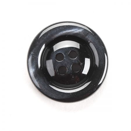 Knoflík oblekový 36" lem černošedý