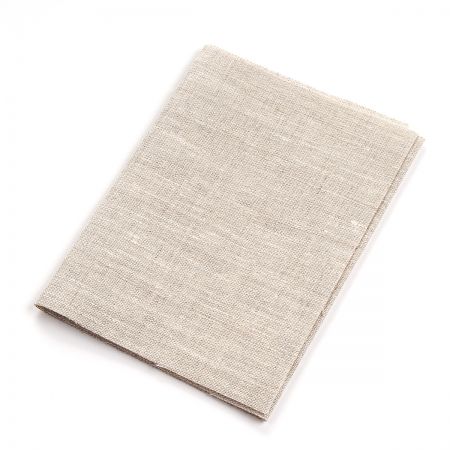 Záplata lněná zažehlovací 14×40,5 cm režná