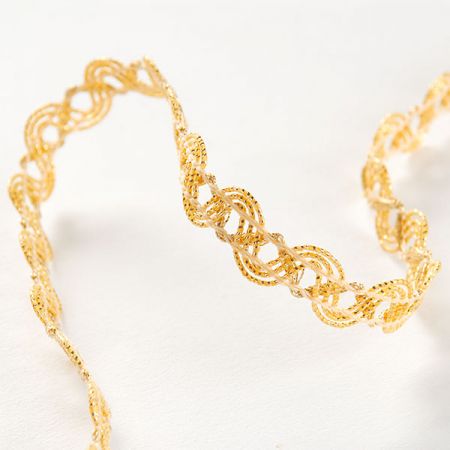 Prýmek leonský vlnka zlaté barvy