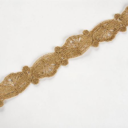 Krajková kvová stuha drobný romantický vzor