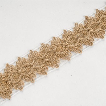 Prýmek lemovka juta abstraktní vzor