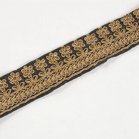 Šantungová stuha úzká drobné květy