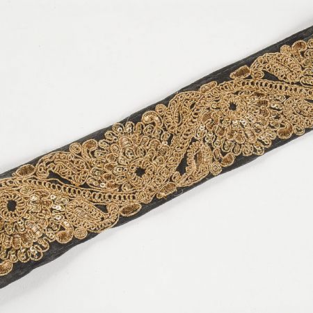 Šantungová stuha romantický vzor