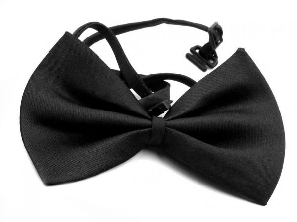 Motýlek černý 55x110 mm