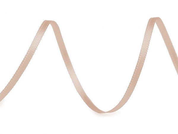 Atlasová stuha šíře 3mm béžovozlatá