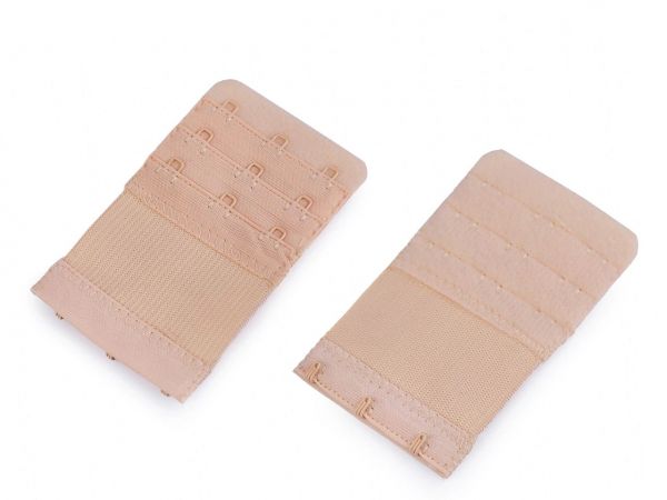 Prodloužení k podprsence šíře 55mm 3 řady/3 očka na gumě tělová
