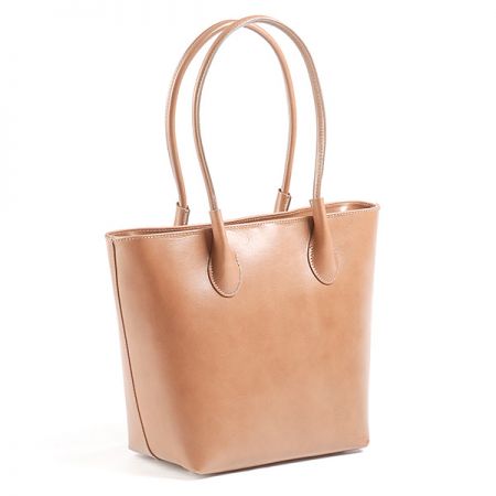 Kožená kabelka dámska sv.hnedá