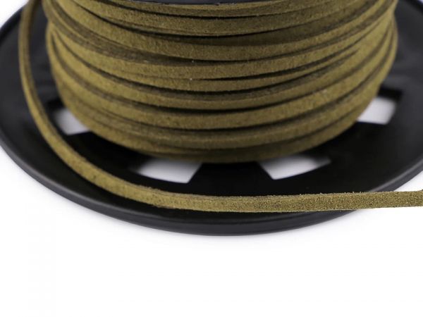 Řemínek, pásek imitující kůži olivová