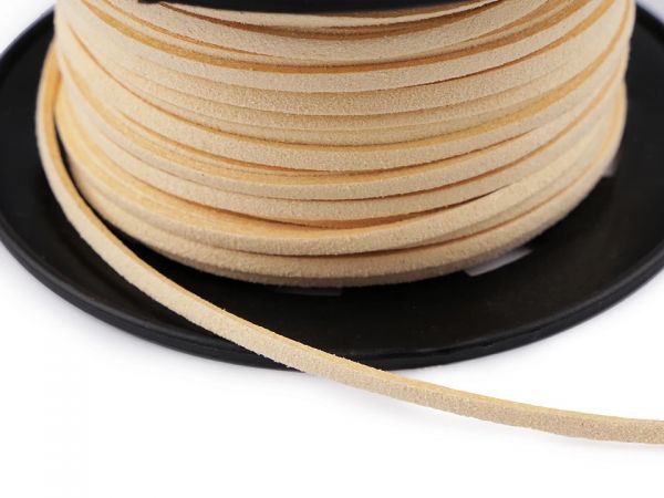 Řemínek, pásek imitující kůži smetanová