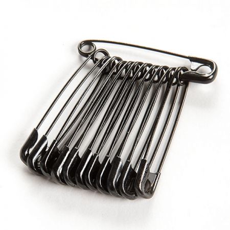 Spínací špendlík 40mm černý