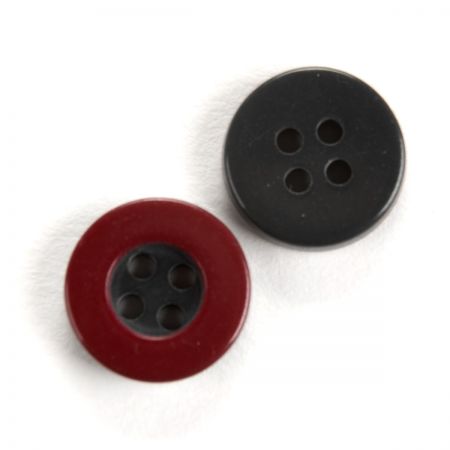 Knoflík plastový kulatý košilový šedomodrý 20"