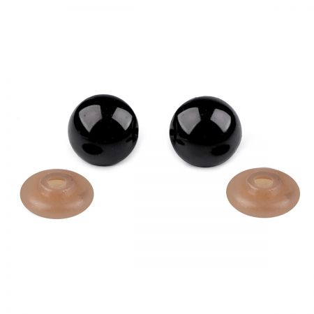 Bezpečnostní oči s pojistkou Ø20 mm černé