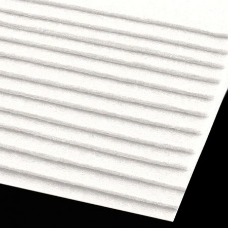 Dekorativní plsť filc tloušťka 2-3 mm bílá