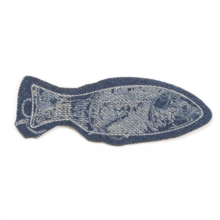 Nažehlovačka Ryba denim modrá