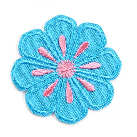 Nažehlovačka/samolepka modrý květ