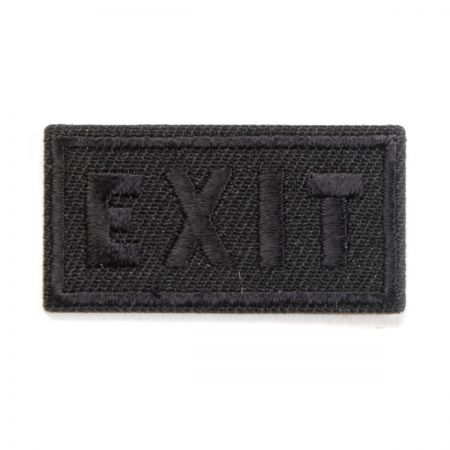 Nažehlovačka/samolepka EXIT černá