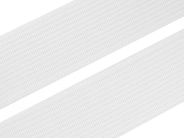 Guma prádlová pevná 30mm bílá