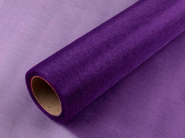 Organza dekorační pás 36 cm fialová purpura