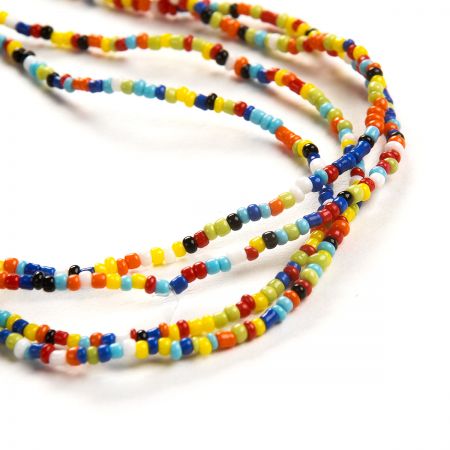 Korálkový náramek/náhrdelník rokajl multicolor