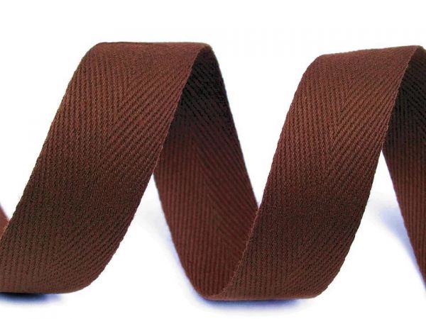 Keprovka - tkaloun šíře 20mm hnědá