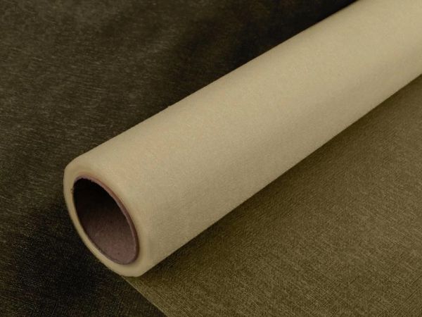 Organza dekorační pás 36 cm krémová s leskem