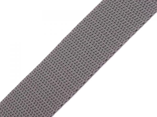 Popruh nylon 2,5cm šedý