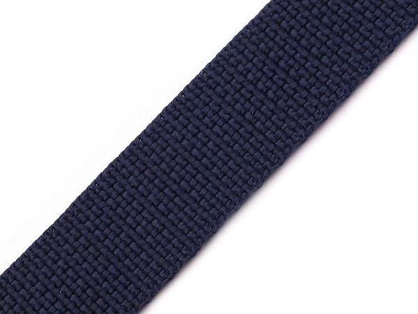 Popruh nylon 2,5cm tm.modrý