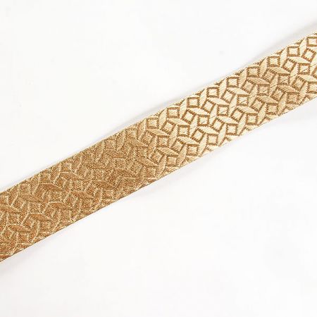 Stuha žakárová geometrický vzor čtverečky