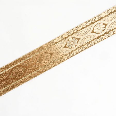 Stuha žakárová složený květinový vzor