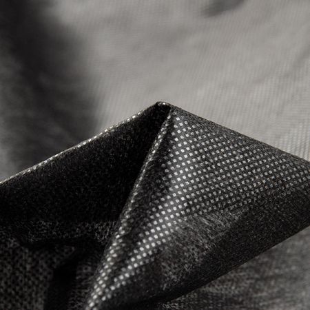 Vlizelin lepící 90cm 34g/m2 černý puntíkový