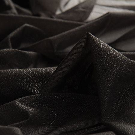 Textilie nažehlovací jemná elastická 150 cm černá