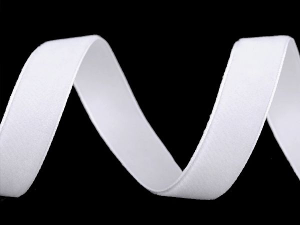 stužka sametka 16mm bílá kolor 101