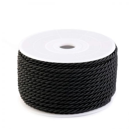 Šňůra kroucená o průměru 3 mm, černá