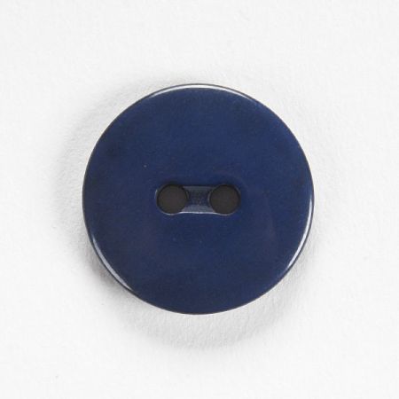 Knoflík k zavěšení dvoudírkový modrý