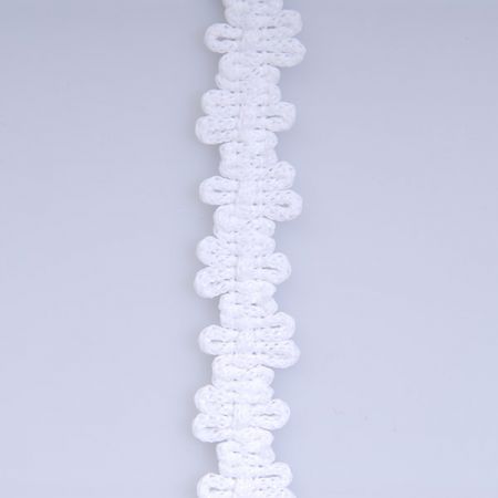 Galónové prámik biela / biela šírka 11 mm