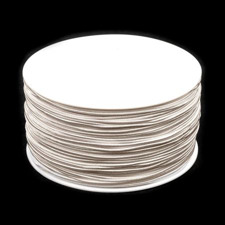 Guma pruženka kulatá 1,2mm lomená klobouková sv.krémová