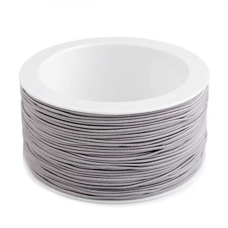 Guma pruženka kulatá 1,2mm klobouková sv.šedá