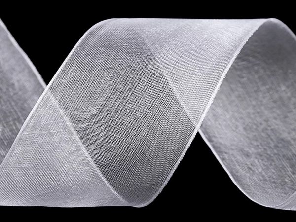 Stuha organzová průsvitná šíře 4cm bílá