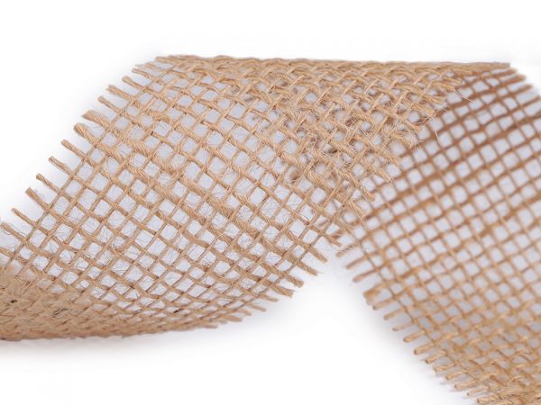 Stuha jutová přírodní šíře 5,5cm
