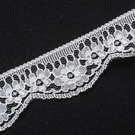 Krajka lem pevnější bílá