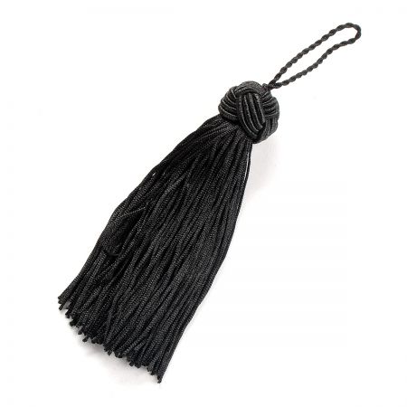 Střapec textilní ozdobný černý