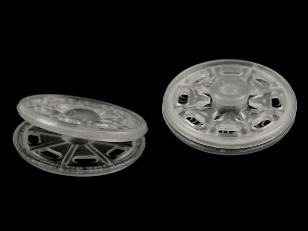 Patentky plastové Ø20 mm transparent