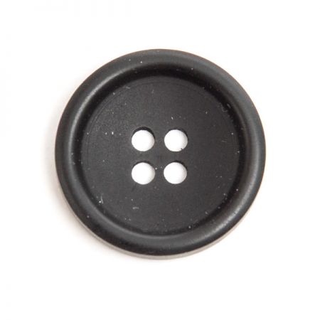 Gombík plastový čierny matný malý