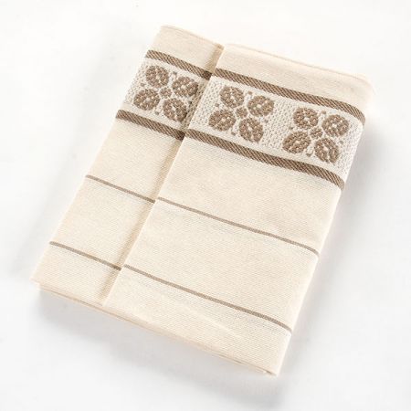 Kuchyňské utěrky krémová/šedá 2 ks
