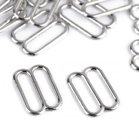 Spona zkracovač nikl průvlak 25mm stříbrná